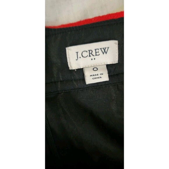 NWT J. Crew Size 0 Wool Blend Red Black Buffalo Check Plaid Women's Mini Skirt - Picture 3 of 4